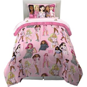 imageFranco Kids Bedding Super Soft Comforter and Sheet Set with Sham 7 Piece Full Size PokemonBarbie