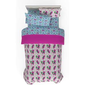 imageFranco Kids Bedding Super Soft Comforter and Sheet Set with Sham 7 Piece Full Size PokemonBarney  Friends