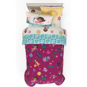 imageFranco Kids Bedding Super Soft Comforter and Sheet Set with Sham 7 Piece Full Size PokemonDora the Explorer