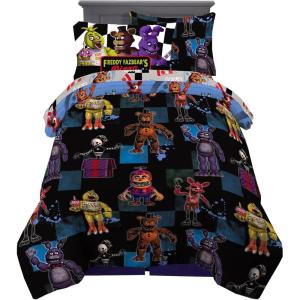 imageFranco Kids Bedding Super Soft Comforter and Sheet Set with Sham 7 Piece Full Size PokemonFive Nights at Freddys