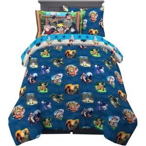 imageFranco Kids Bedding Super Soft Comforter and Sheet Set with Sham 7 Piece Full Size PokemonNaruto