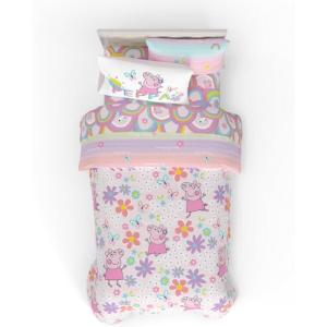 imageFranco Kids Bedding Super Soft Comforter and Sheet Set with Sham 7 Piece Full Size PokemonPeppa Pig