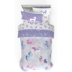 imageFranco Kids Bedding Super Soft Comforter and Sheet Set with Sham 7 Piece Full Size PokemonPurple