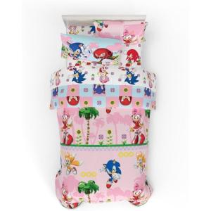 imageFranco Kids Bedding Super Soft Comforter and Sheet Set with Sham 7 Piece Full Size PokemonSonic the Hedgehog Girl