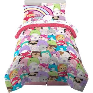 imageFranco Kids Bedding Super Soft Comforter and Sheet Set with Sham 7 Piece Full Size PokemonSquishmallows