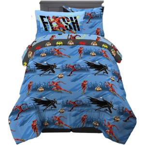 imageFranco Kids Bedding Super Soft Comforter and Sheet Set with Sham 7 Piece Full Size PokemonThe Flash
