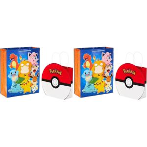 imageHallmark Pokmon Wrapping Paper Rolls  Pikachu Charmander Bulbasaur Gift Wrap Paper Set of 3 Rolls 60 sq ft ttl for Birthday Kids Parties Gamers Christmas Presents1 Count Pack of 4