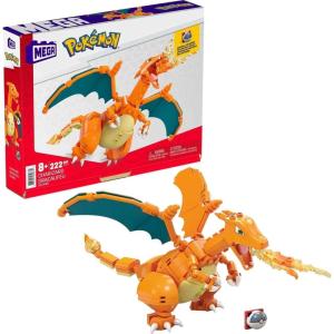 imageMEGA Pokmon Building Toys Set Charizard with 222 Pieces Articulated and Poseable 4 Inches Tall for KidsCharizard