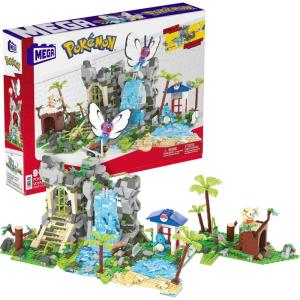 imageMEGA Pokmon Building Toys Set Jungle Voyage with 1362 Pieces 4 Articulated and Poseable Characters and Environment for KidsJungle Voyage