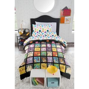 imageNORTHWEST Pokemon Full Sized Bed in a Bag Set Pikachu Eevee Anime Bedding for Girls Boys Light and SweetKanto Favorites