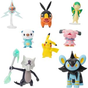 imagePokemon Battle Figure 8 Pack  Six 2Inch and Two 3Inch Battle Figures Including Pikachu