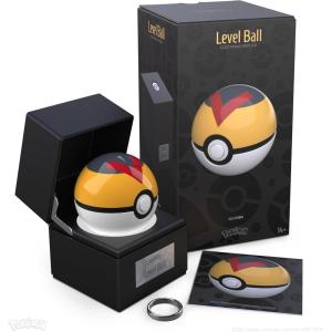 imageThe Wand Company Original Pok Ball Authentic Replica  Realistic Electronic DieCast Pok Ball with Display Case Light Features  Officially Licensed by PokmonLevel Ball