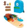 imageJazwares Pokmon Carry CASE Battle Desert PLAYSET  Portable Transforming Playset with Action Features and 2inch Pikachu Battle Figure