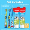 image:imageColgate Kids Pokemon Toothbrush and Kids Toothpaste Gift Set Includes PokemonThemed Battery Toothbrush 2 Bubblegum Flavored Fluoride Toothpastes and 2 Manual ToothbrushesBluey