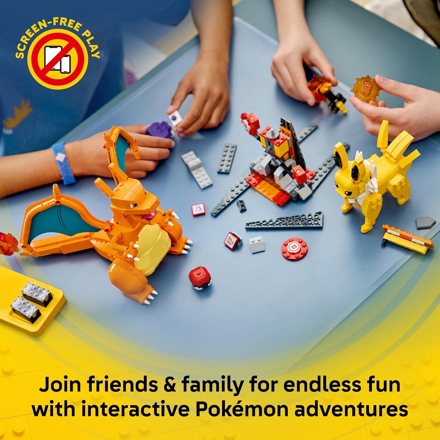 image:imageLEGO Pokmon SMART Play Charizard vs Jolteon Ultimate Battle  AllinOne Set with 2 SMART Bricks 4 Tags 2 Figures amp Charger  Interactive Toy  Gift for Boys and Girls Ages 8  72167