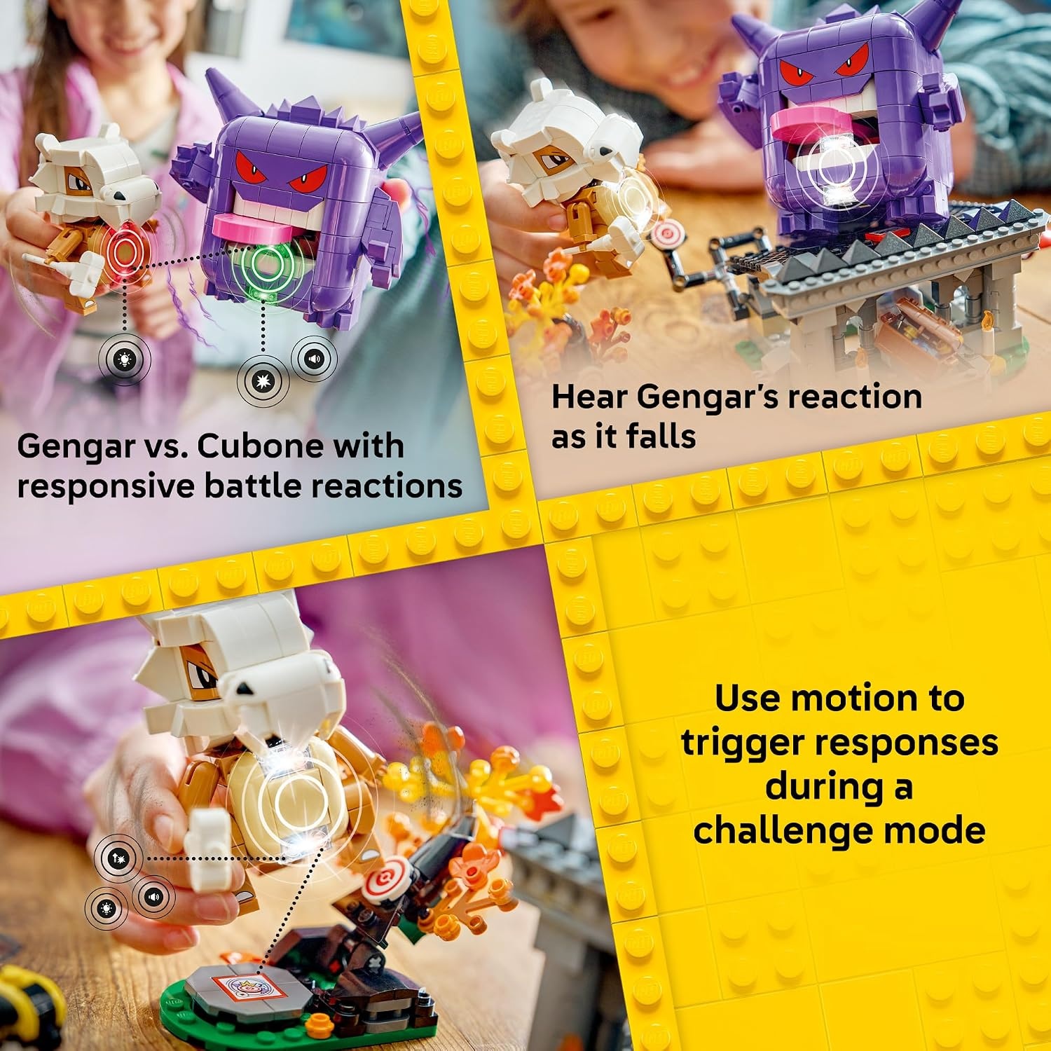 image:imageLEGO Pokmon SMART Play Cubone and Gengars Spooky Showdown  Compatible Set with 4 SMART Tags and 2 Pokmon Figures  Interactive Toy  Gift for Boys and Girls Ages 8  72166